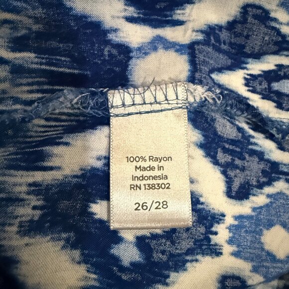 Avenue 26/28 Brilliant Blue Blouse - Picture 4 of 7